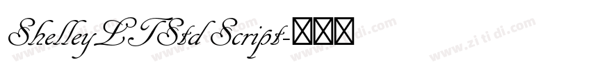 ShelleyLTStd Script字体转换